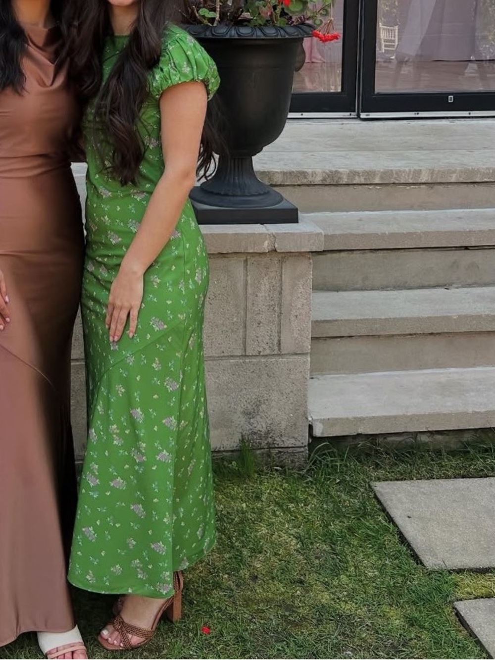 bohme Ellianna Floral Maxi Dress in Green - Picture 4 of 4